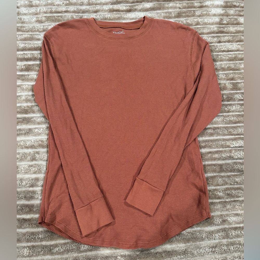 Time and Tru Long sleeve waffle shirt